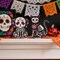 Wooden Day of The Dead Dog Cat Figurine, 2 Piece Dia De Los Muertos Ofrenda Altar Sugar Skulls Altar Table Decorations